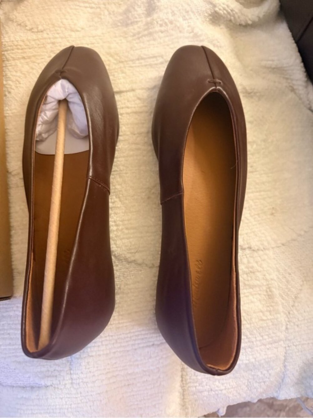 Madewell New in box The Greta dark burgundy flats. Size 8.